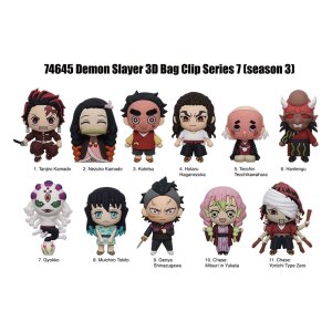 Demon Slayer 3D PVC-Taschenanhänger Series 7 Display...