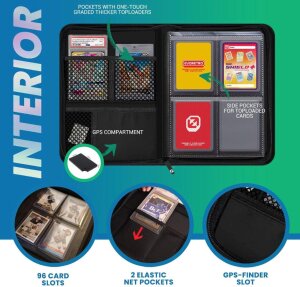 Evoretro Shield+ Topload Album Compact 96 Karten Black