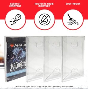 PET Gehäuse 10er-Pack für Booster, Magic, Yu-Gi-Oh Karten