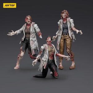 Zombie Dark Source Actionfiguren 3er-Pack Scientists (Female) 8 cm
