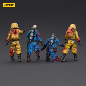 Zombie Dark Source Actionfiguren 4er-Pack Biochemical Lab Team 8 cm