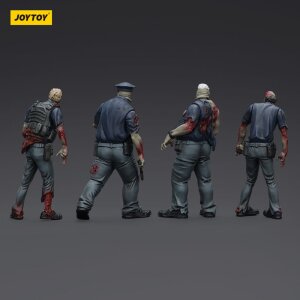 Zombie Dark Source Actionfiguren 4er-Pack Police (Male) 8 cm
