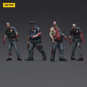 Zombie Dark Source Actionfiguren 4er-Pack Police (Male) 8 cm