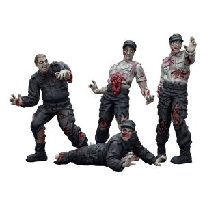 Zombie Dark Source Actionfiguren 4er-Pack Security Guards...