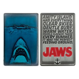 Jaws Metallbarren 50th Anniversary Poster Limited Edition