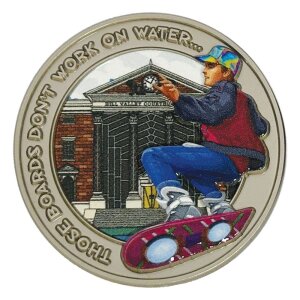 Zurück in die Zukunft Sammelmünze Hoverboard...