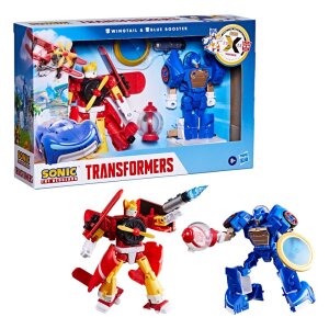 Sonic the Hedgehog x Transformers Actionfiguren 2er-Pack Wingtail & Blue Booster 13 cm