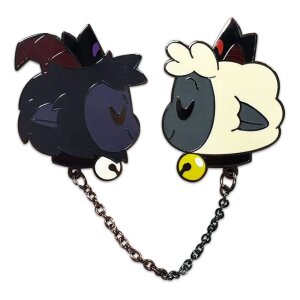 Cult of The Lamb Ansteck-Pin Goat & Lamb 5 cm