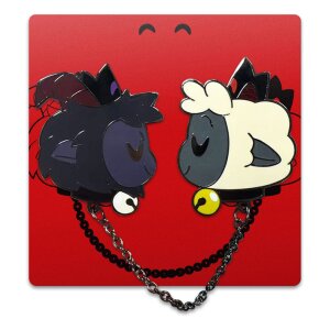 Cult of The Lamb Ansteck-Pin Goat & Lamb 5 cm