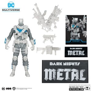 DC Multiverse Actionfigur The Grim Knight (Dark Nights Metal) (Black & White Accent Edition) (Gold Label) 18 cm