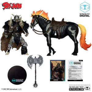 Spawn Actionfigur Bloodaxe mit Pferd (Spawn: The Dark...