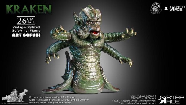 Ray Harryhausens Soft Vinyl Statue The Kraken Vintage Style 25 cm