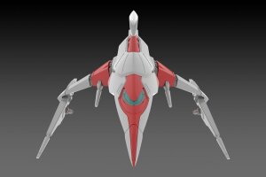 Dariusburst CS Core Plastic Kit 1/144 Legend Silver Hawk 3F-1B Space Fighter 14 cm