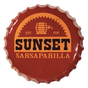 Fallout Blechschild Sunset Sarsaparilla Bottle Cap