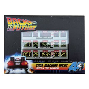 Zurück in die Zukunft Metallbarren 40th Anniversary Time Circuits Limited Edition