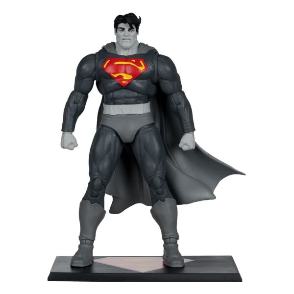DC Multiverse Actionfigur Superman (The Dark Knight Returns) (Black & White Accent Edition) (Gold Label) 18 cm