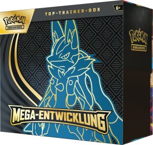 Pokemon ME01 Mega-Entwicklung Top Trainer Box Lucario *DE*