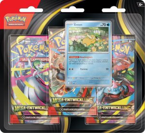 Pokemon TCG ME01 Mega-Entwicklung 3er-Pack Blister *DE*