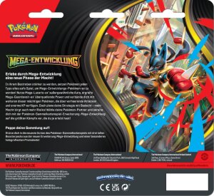 Pokemon TCG ME01 Mega-Entwicklung 3er-Pack Blister *DE*