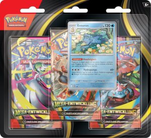 Pokemon TCG ME01 Mega-Entwicklung 3er-Pack Blister *DE*