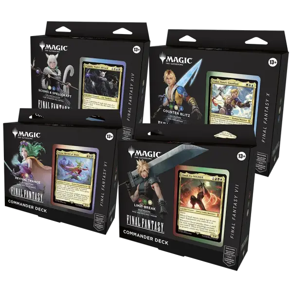 Magic the Gathering Final Fantasy Commander-Decks Display (4) englisch