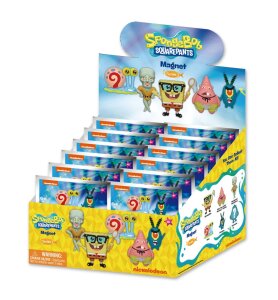 SpongeBob Schwammkopf Magnete blind pack Series 2 Display (12)