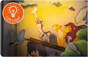 Disney Tiny Adventures Book Nook Mini-Diorama Der König der Löwen 23 cm