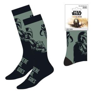 Star Wars: The Mandalorian Socken Mandalorian & Grogu...