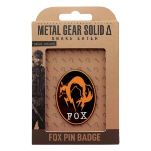 Metal Gear Solid Delta Ansteck-Pin Fox Limited Edition
