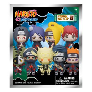 Naruto 3D PVC-Taschenanhänger Serie 7 Display (24)