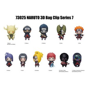 Naruto 3D PVC-Taschenanhänger Serie 7 Display (24)