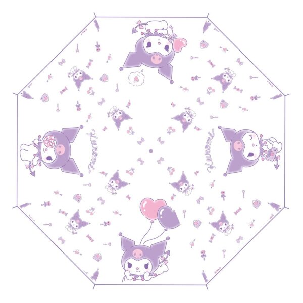 Sanrio Cane Regenschirm Kuromi Kawaii Transparent