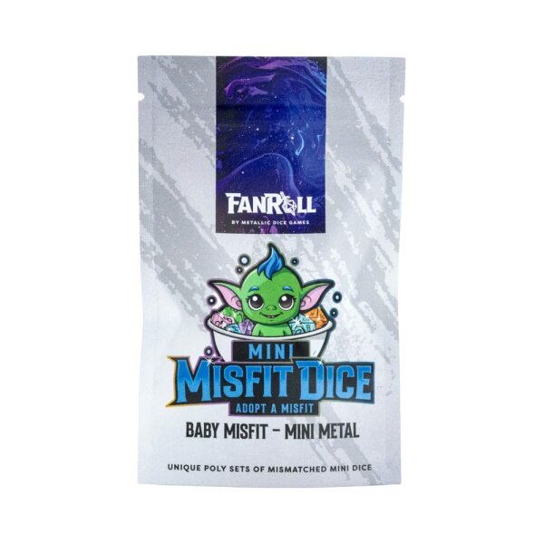 Misfit Adopt a Misfit Mini Würfel Set Blind Bag Display Baby Misfit - Mini Metal Sortiment (12)
