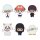 Mr. Ginpachi´s Zany Class Chokorin Mascot Series Sammelfiguren Vol. 1 6 cm Blind Box Sortiment (6)