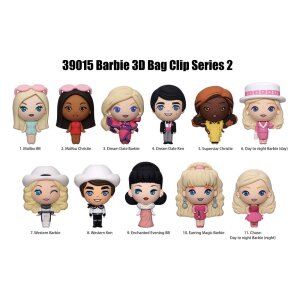 Barbie 3D PVC-Taschenanhänger Serie 2 Display (24)