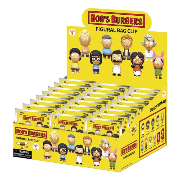 Bobs Burgers 3D PVC-Taschenanhänger Serie 1 Display (24)