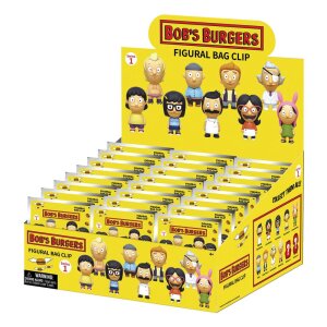 Bobs Burgers 3D PVC-Taschenanhänger Serie 1 Display...
