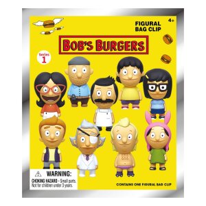 Bobs Burgers 3D PVC-Taschenanhänger Serie 1 Display...