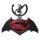 DC Comics Zinn-Schlüsselanhänger Batman vs. Superman Logo