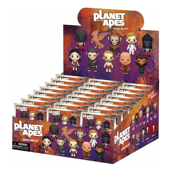 Planet der Affen 3D PVC-Taschenanhänger Serie 1 Display (24)