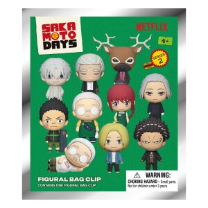 Sakamoto Days 3D PVC-Taschenanhänger Serie 2 Display...