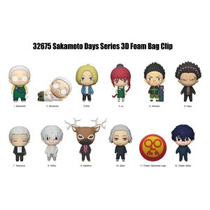 Sakamoto Days 3D PVC-Taschenanhänger Serie 2 Display (24)