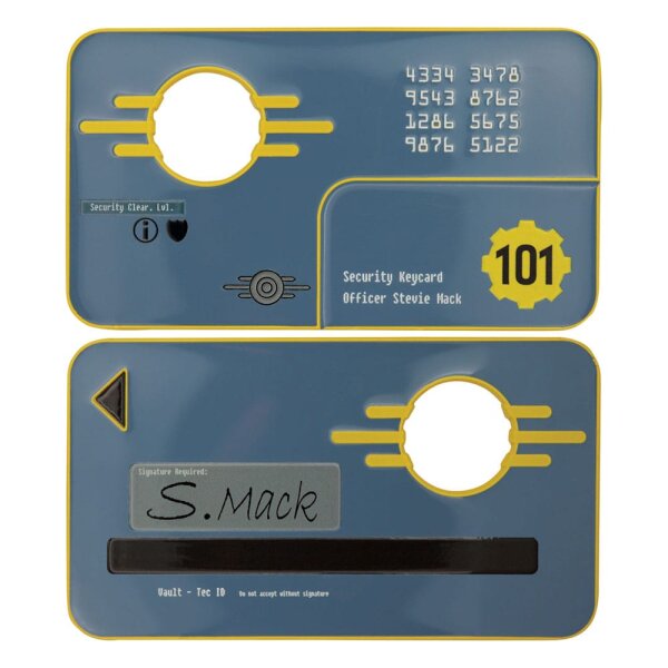 Fallout 3 Replik Vault 101 Security Keycard Limited Edition