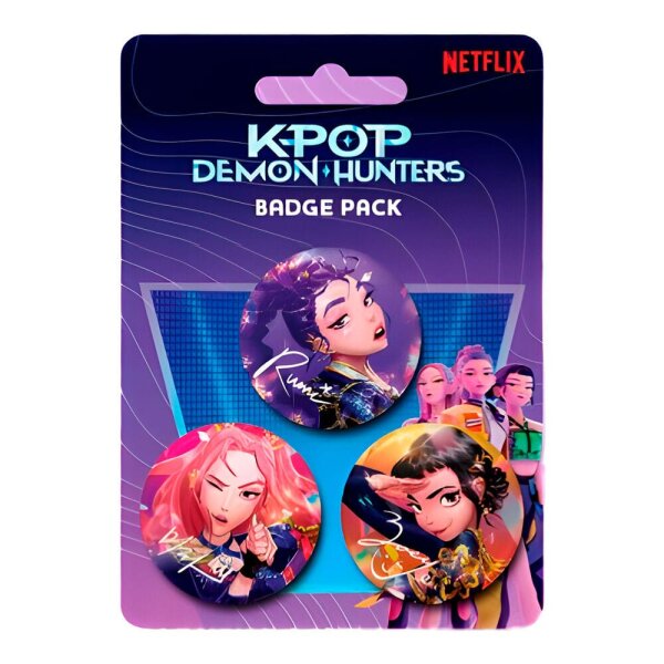 KPop Demon Hunters Ansteck-Buttons 3er-Pack