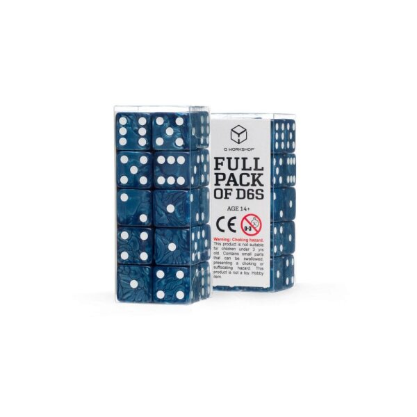 Q Workshop Würfel Set Full Pack D6 Kobalt (20)