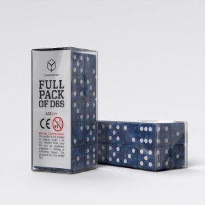 Q Workshop Würfel Set Full Pack D6 Kobalt (20)