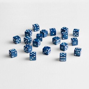 Q Workshop Würfel Set Full Pack D6 Kobalt (20)