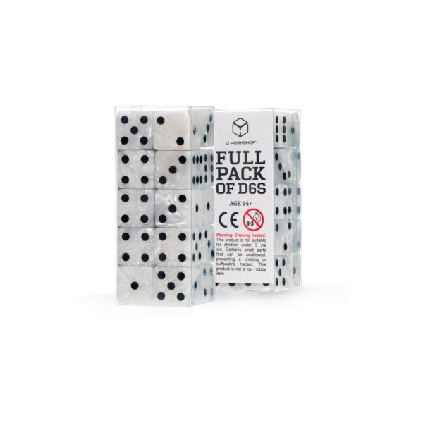 Q Workshop Würfel Set Full Pack D6 Pearl (20)