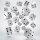 Q Workshop Würfel Set Full Pack D6 Pearl (20)