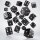 Q Workshop Würfel Set Full Pack D6 Schwarz (20)
